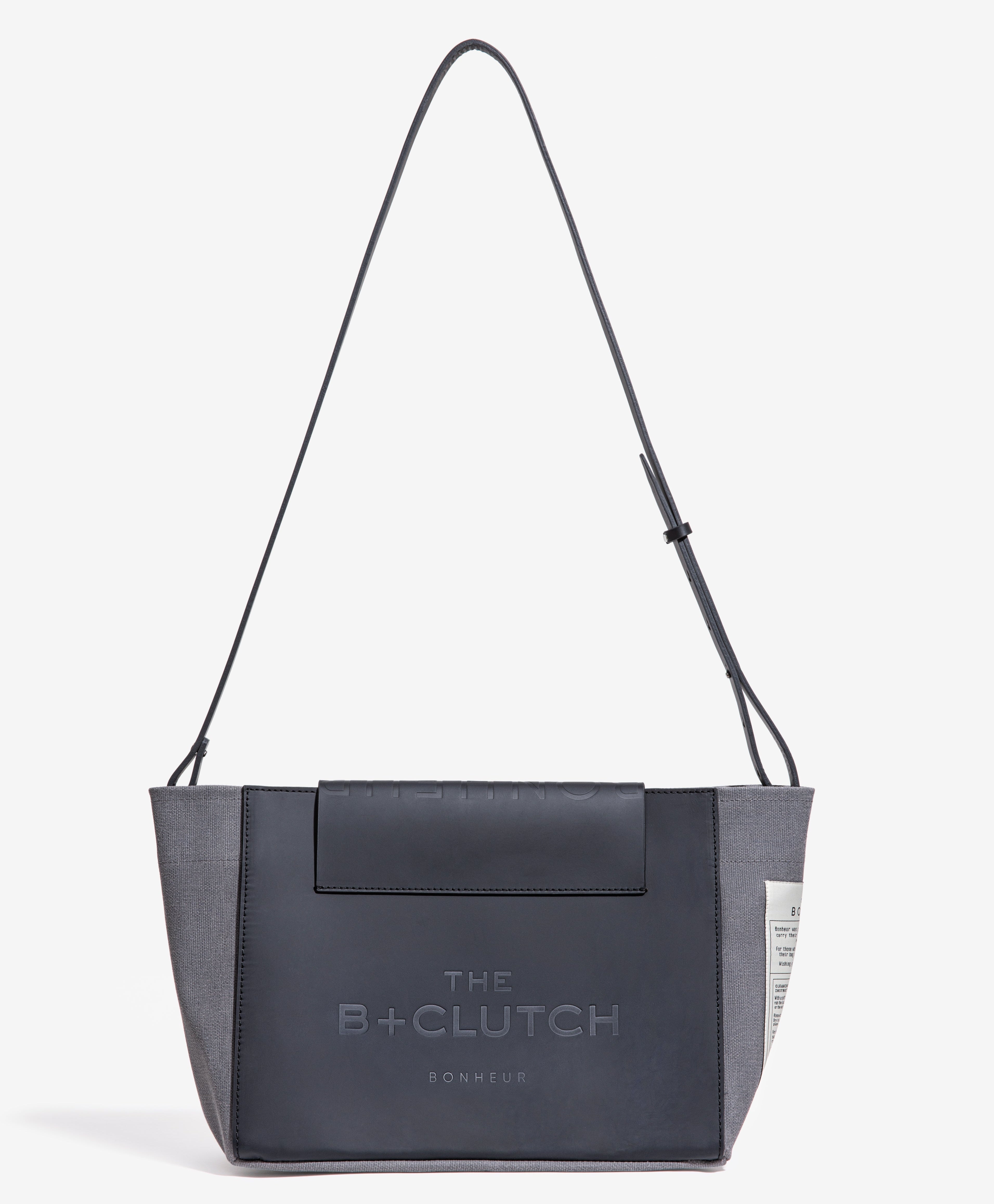 BONHEURです。 N°6 Canvas Clutch+Bag - Ghost Gray
