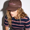 Chocolate Cotton Gabardine Cap