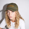 Olive Cotton Gabardine Cap