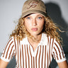 Sand Monogram Cotton Gabardine Cap