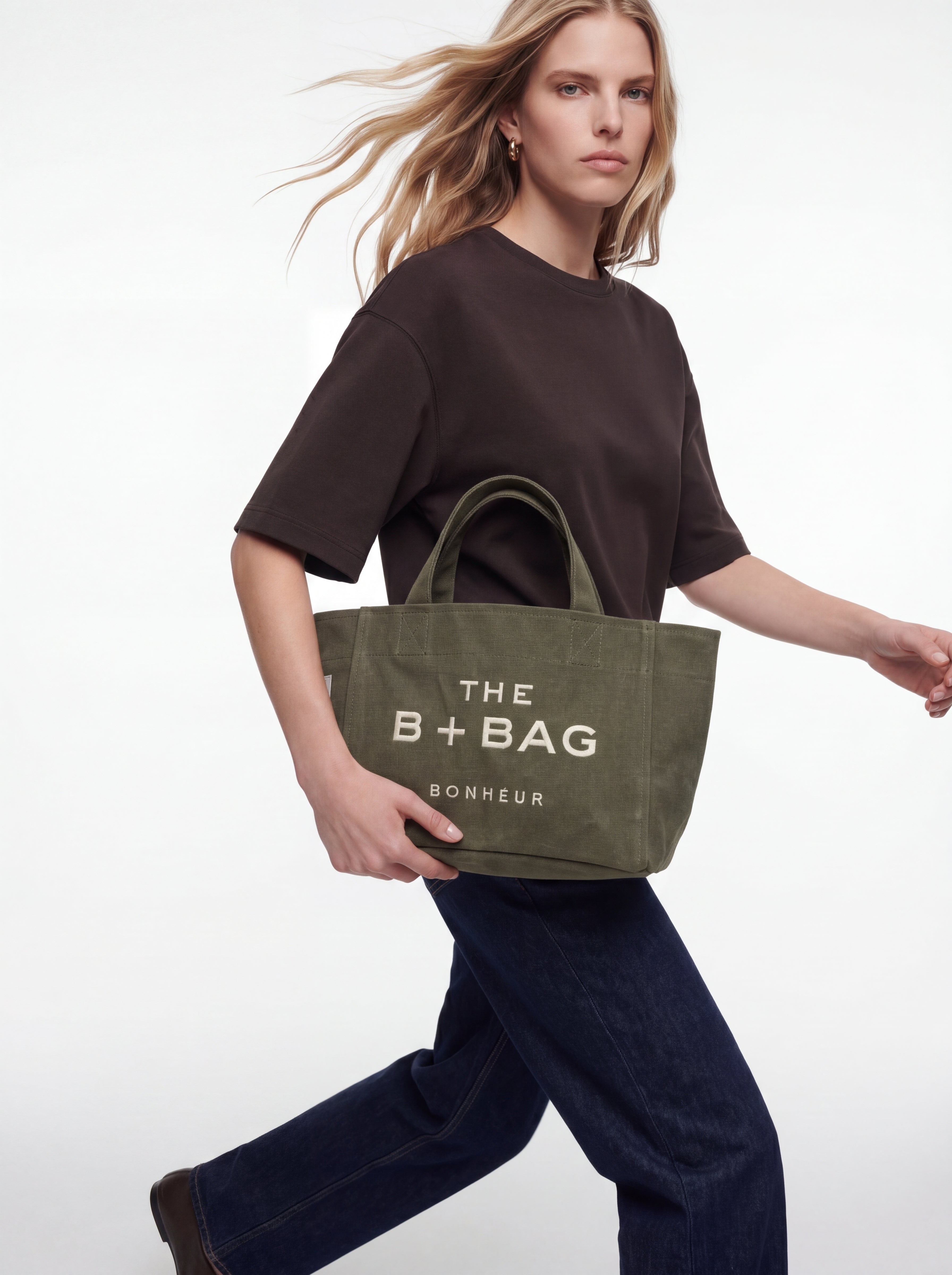 Canvas Green Tea Small Tote Bag