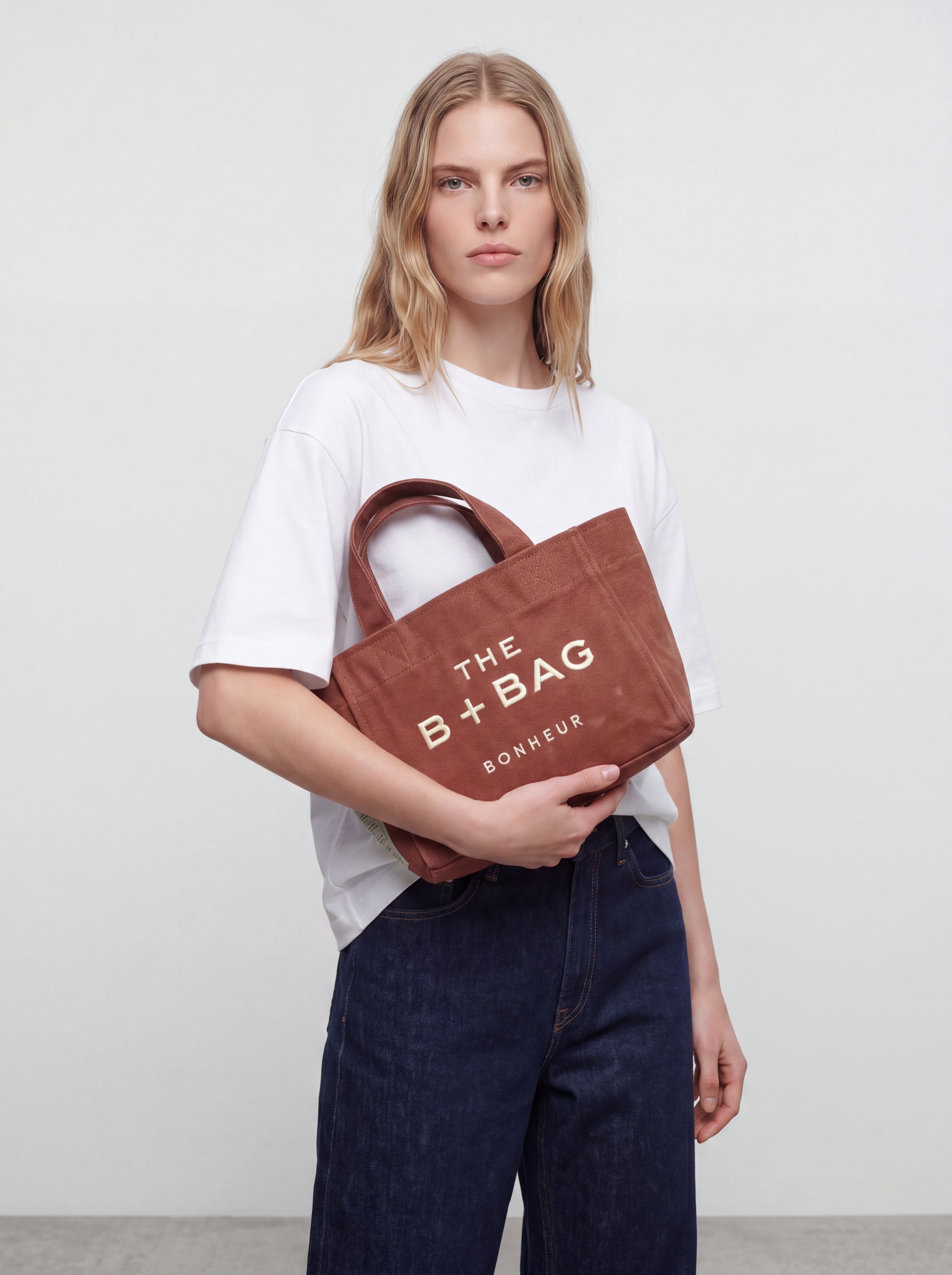 Canvas Terra Cota Small Tote Bag
