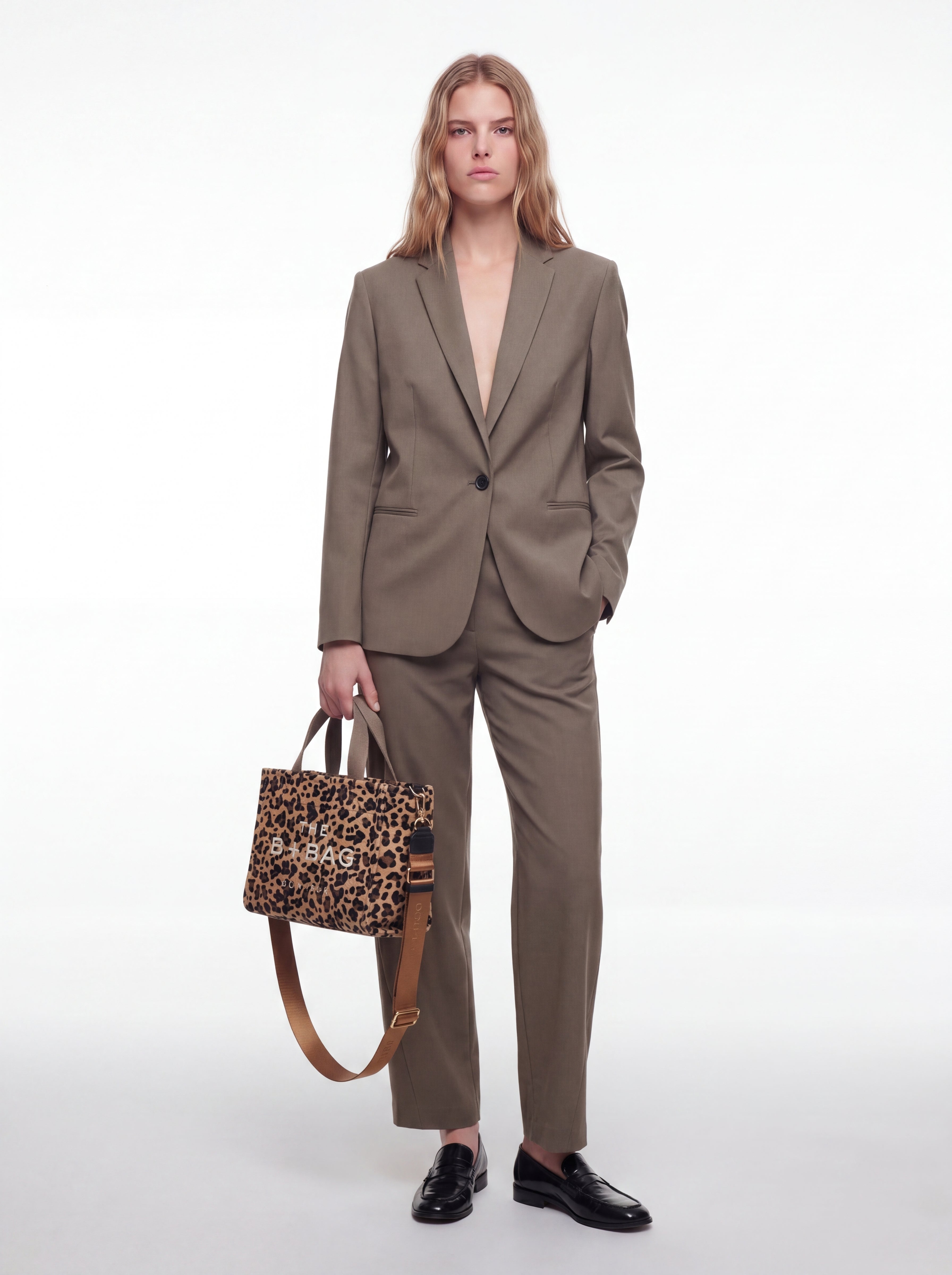 Canvas Leopard Small Tote Bag