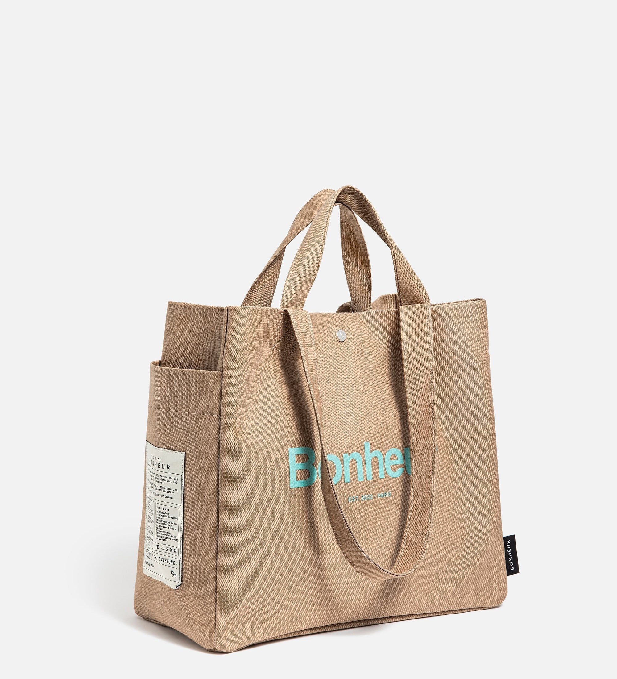 N°4 Canvas Cotton Bag- Espresso Cream