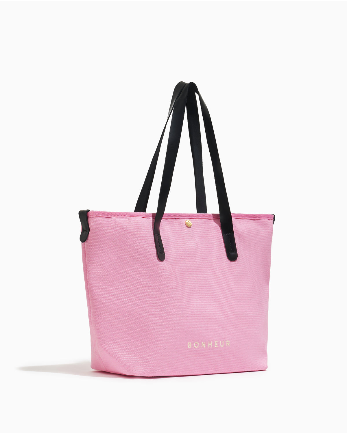 N°8 Canvas Ballet Pink kanvas çanta — yandan görünüm