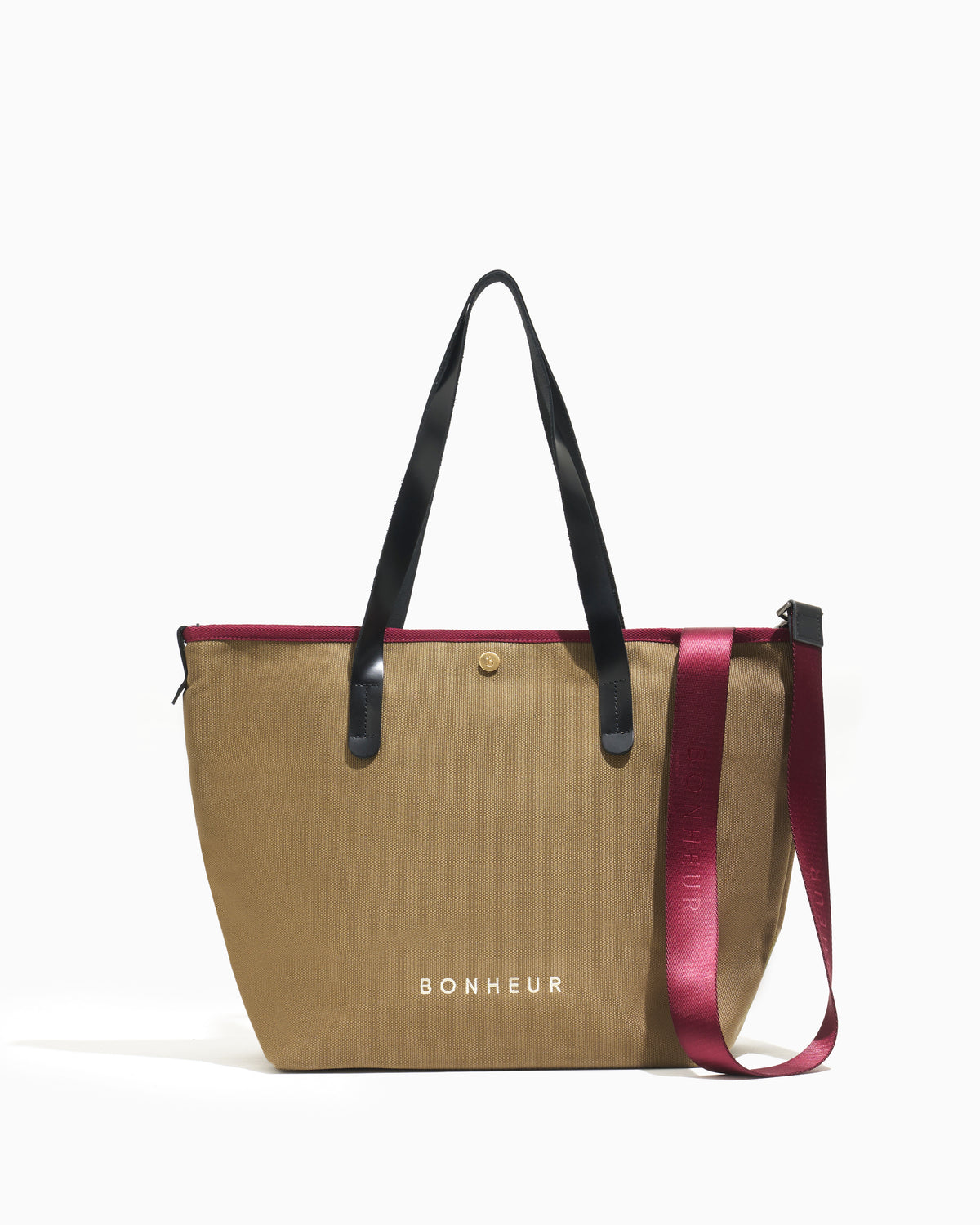 N°8 Canvas Desert Khaki kanvas çanta — önden görünüm