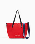 N°8 Canvas Poppy Red kanvas çanta — önden görünüm