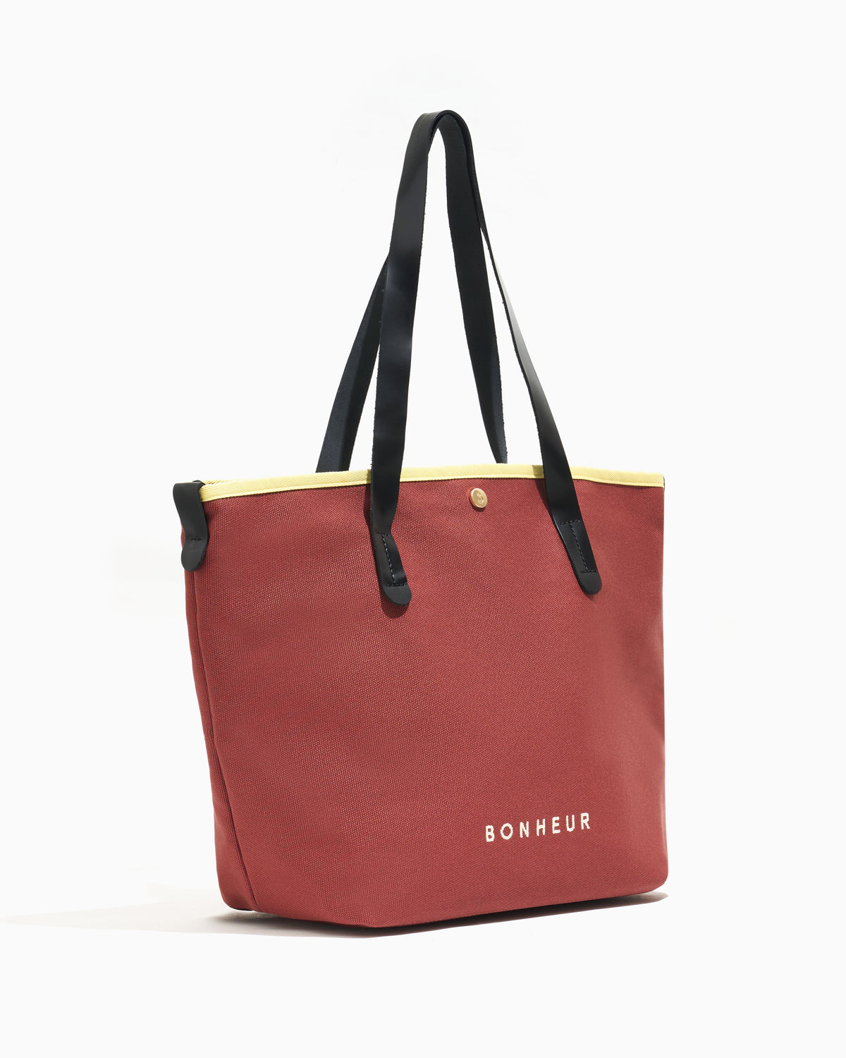 N°8 Canvas Rosewood kanvas çanta — yandan görünüm