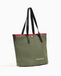 N°8 Canvas Sage Green kanvas çanta — yandan görünüm