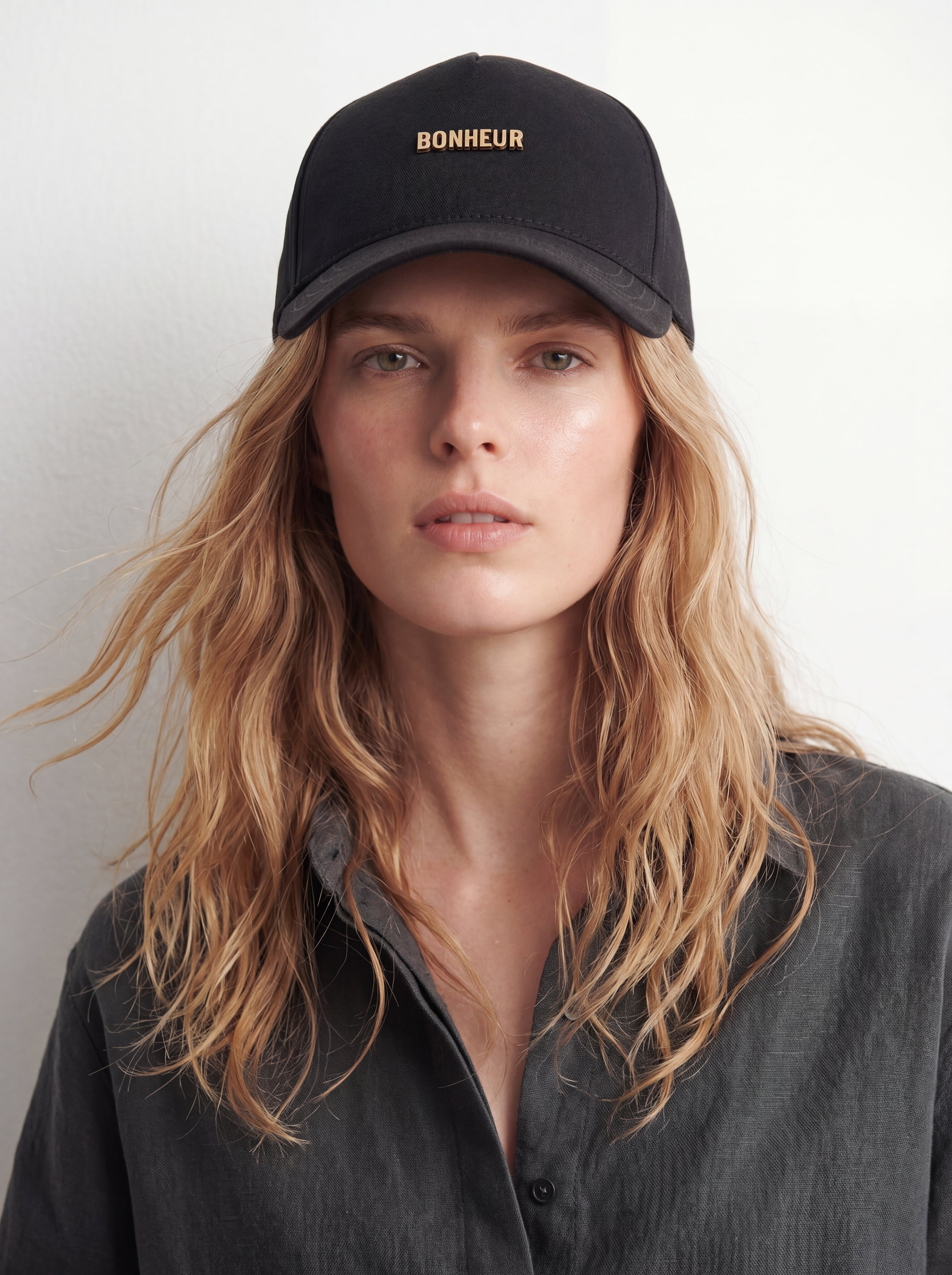 Bonheur Metal Logo Baseball Cap
