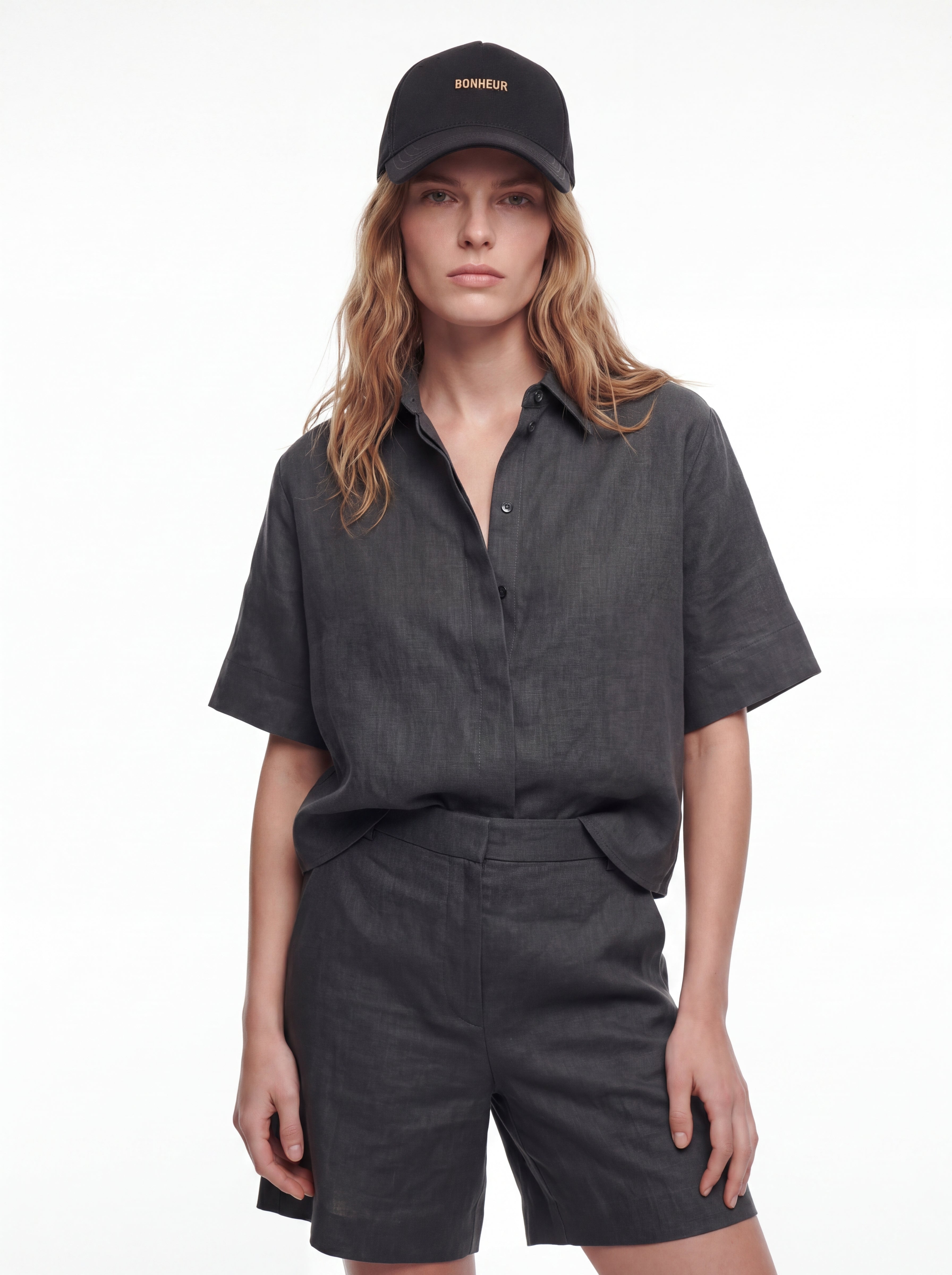 Bonheur Metal Logo Baseball Cap
