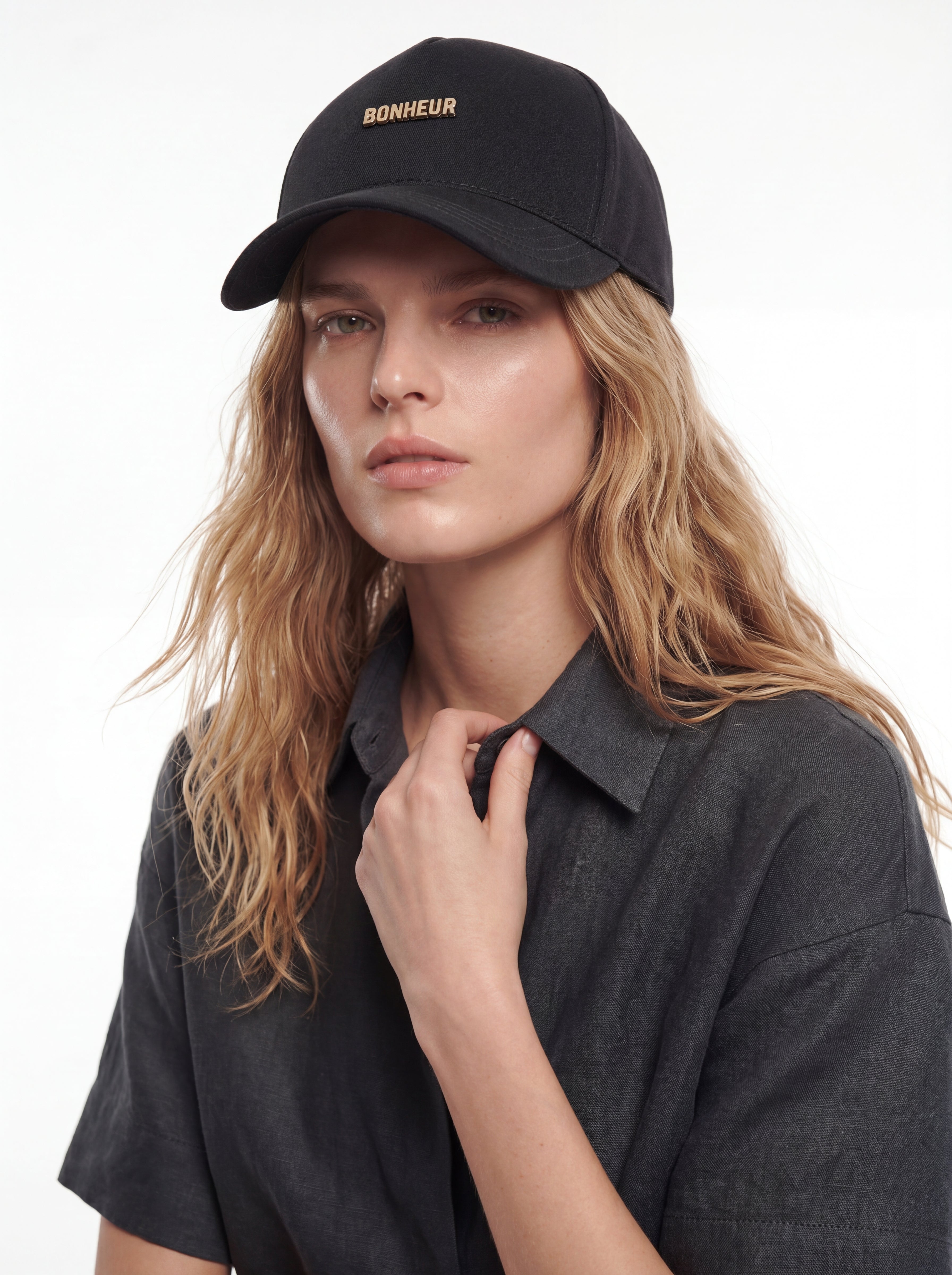 Bonheur Metal Logo Baseball Cap